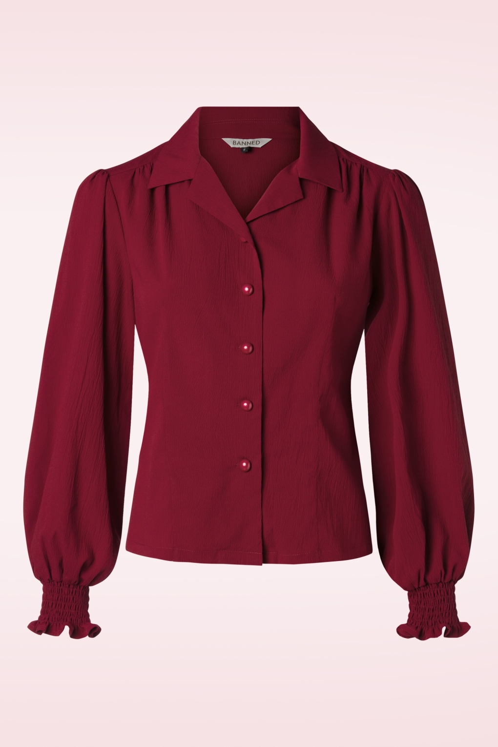 265120-Banned-50772-Blouse-Burgundy-Pearl-Buttons-20240821-001W-full