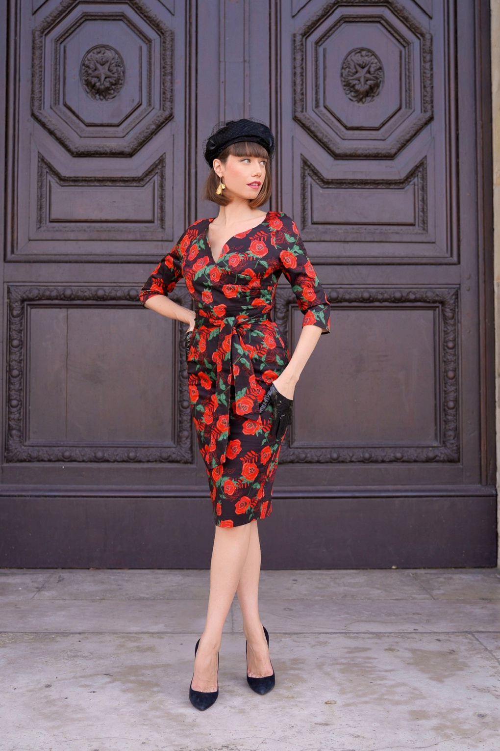 265074-Vintage-Diva-42999-Bombshell-Roses-Pencil-Dress-Black-20220921-031i-full