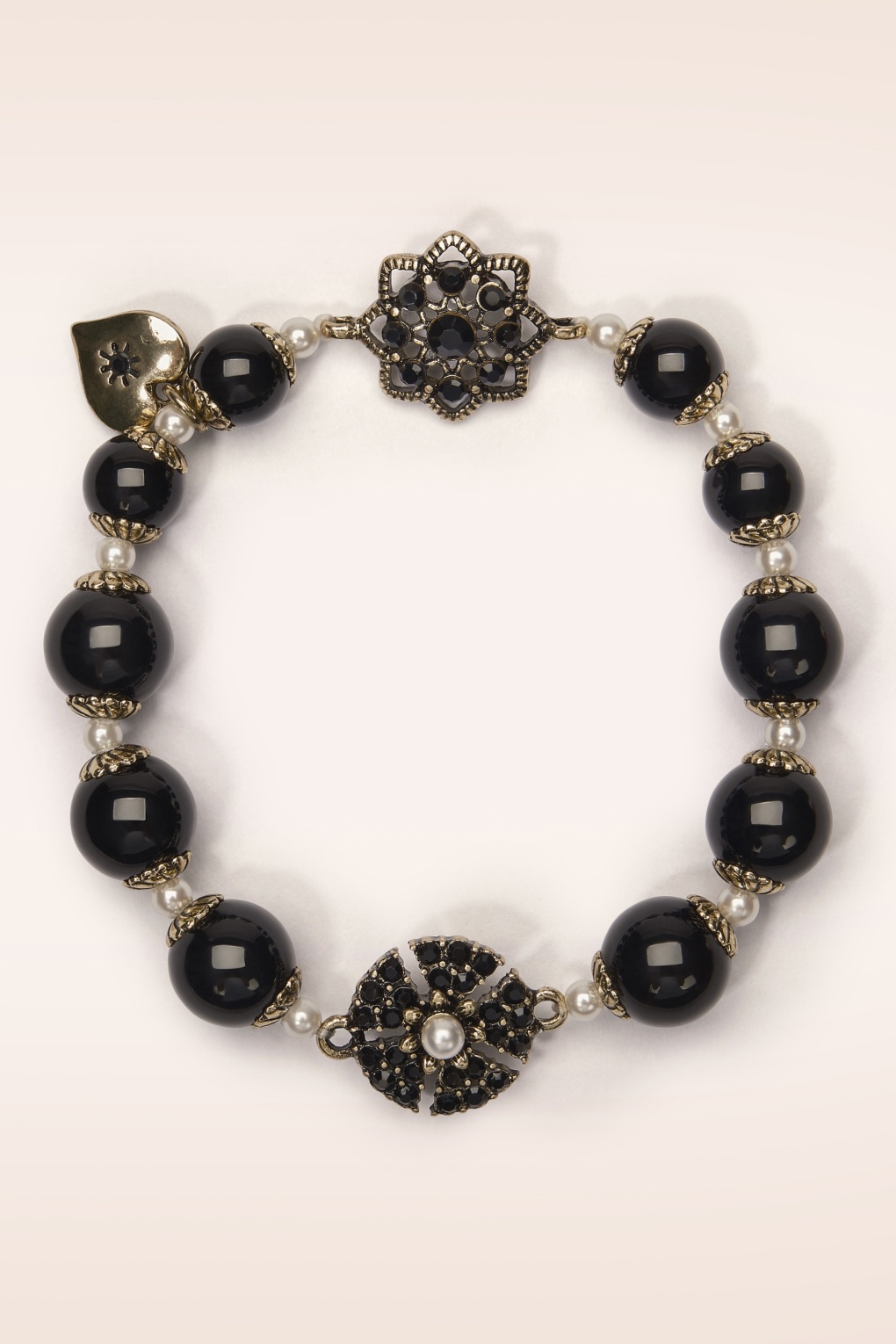 278283-Lovett-Co-54917-Bracelet-Pearl-Black-Gold-250624-001W-full