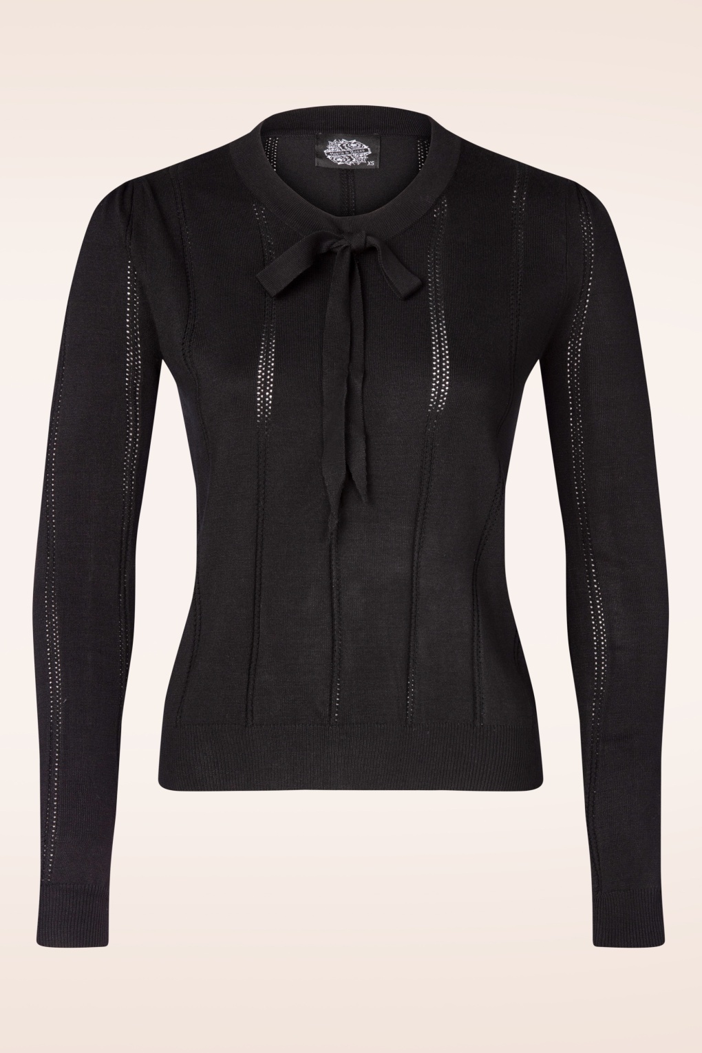 279899-Hearts-and-Roses-54613-Black-Bow-Knitted-Top-20250910-044W-full