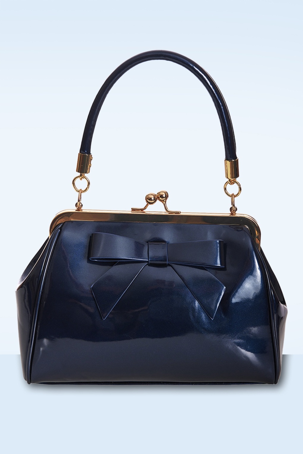 279689-Banned-54942-Handbag-Navy-Blue-Lacquer-Bow-230703-001W-full