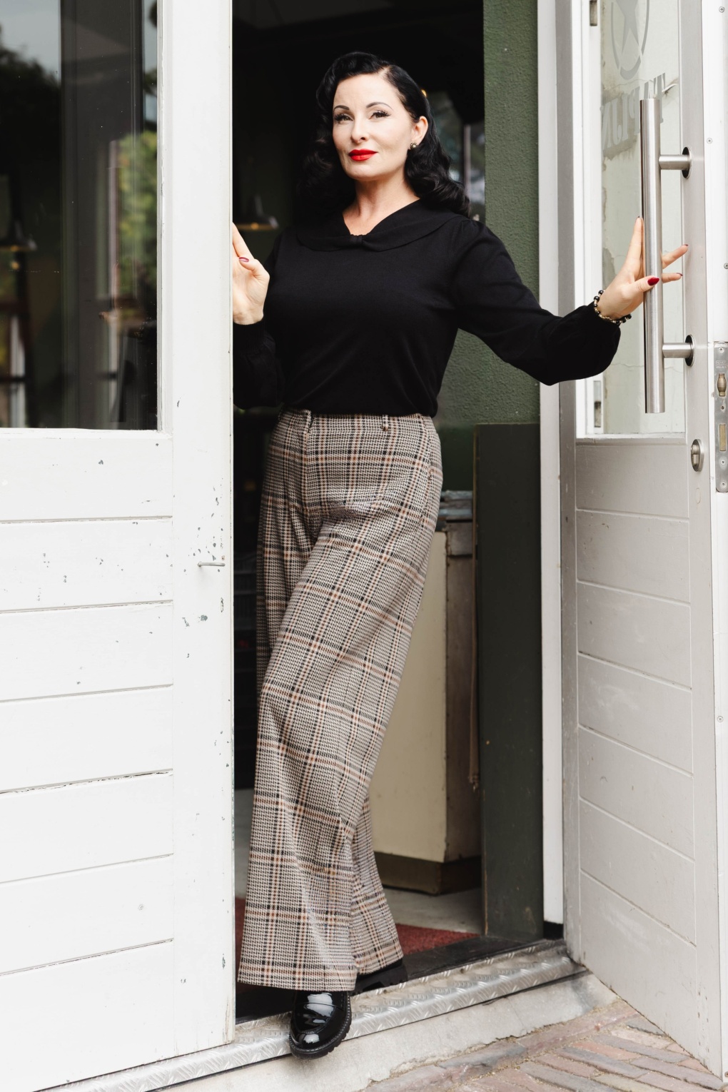 280942-Surkana-53559-Pants-Check-Beige-250917-001MW-full