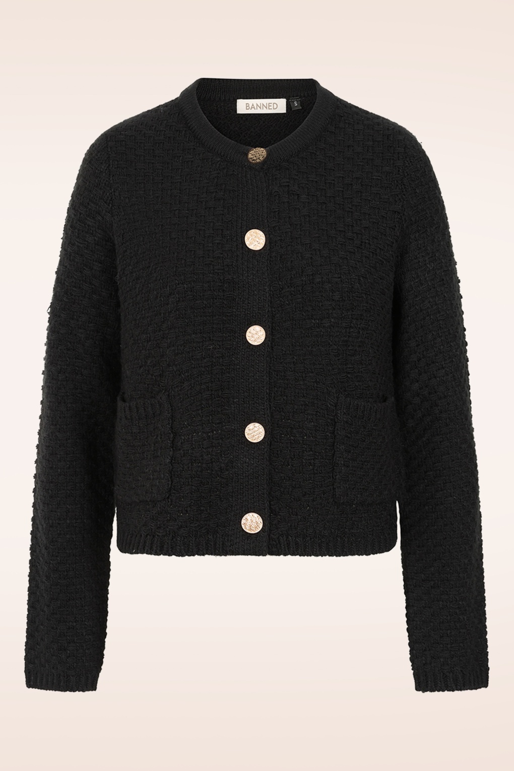 282328-Banned-54057-Black-Knitted-Cardigan-001W-full