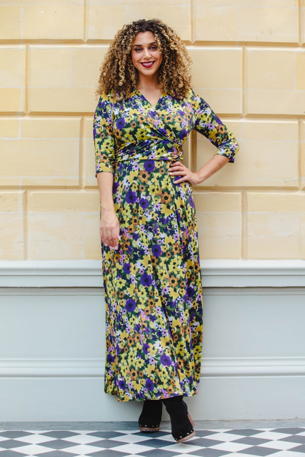 279282-Vintage-Chic-51681-Dress-Maxi-Floral-Purple-Yellow-250813-001MW-full