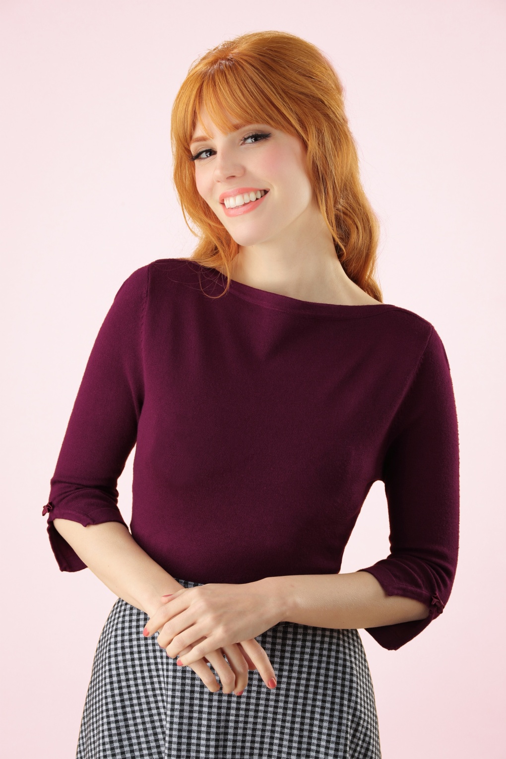 265923-Banned-26247-Top-Jumper-Aubergine-Red-180813-001W-full