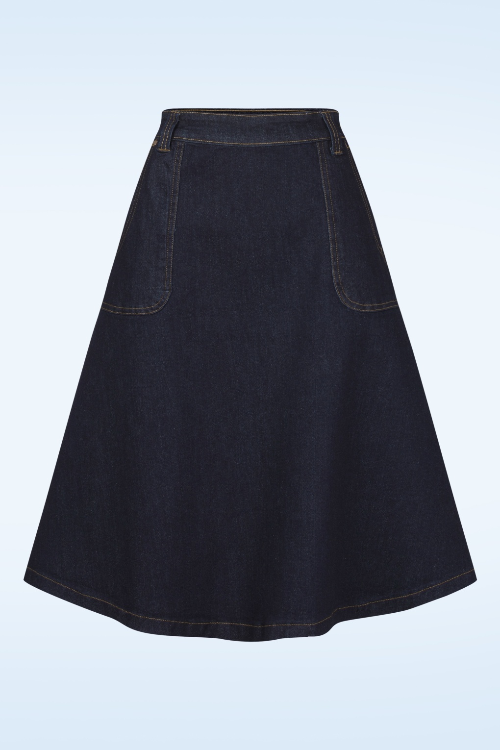276438-Queen-Kerosin-53014-Swing-Skirt-Denim-Dark-Blue-250521-001W-full
