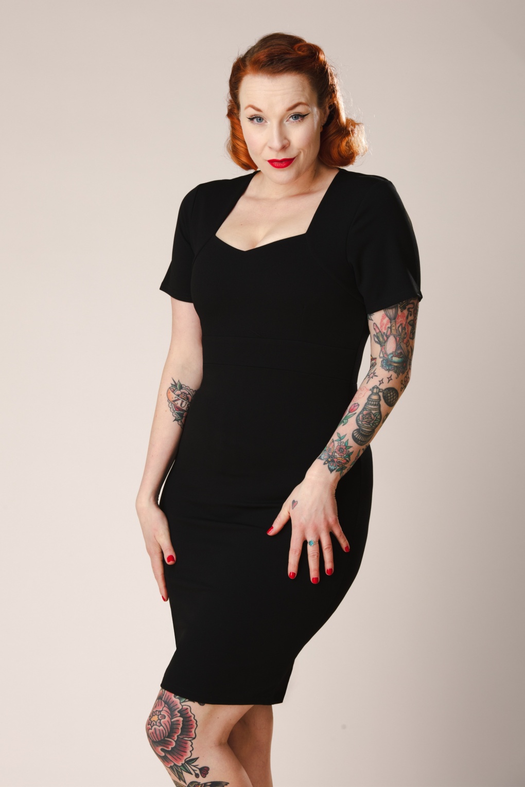 284312-Vintage-Chic-55893-Dress-Black-Pencil-Diamond-260120-001W-full