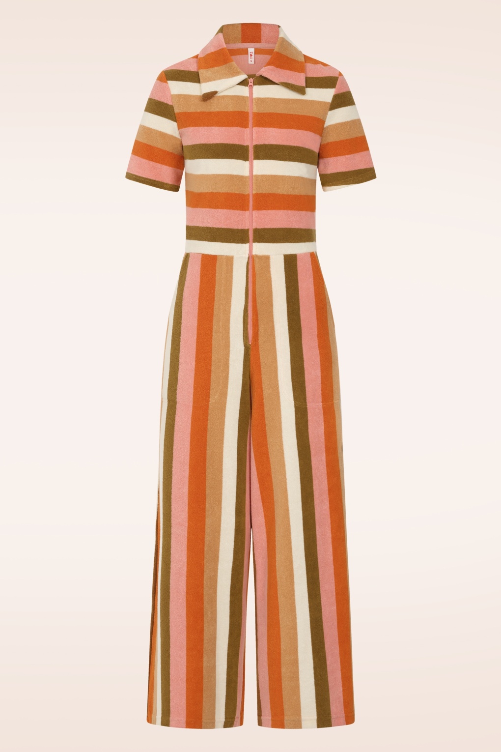 284464-Blutsgeschwister-55255-Jumpsuit-Stripe-Orange-70s-251121-001W-full